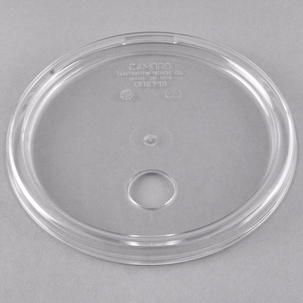 Bộ bình phân phối gia vị cách nhiệt Cambro ColdFest 1,6 lít màu trắng kèm vòi bơm đầu cố định và nắp