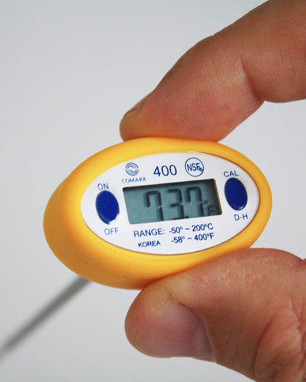 Nhiệt Kế Điện Tử Bỏ Túi Comark 400YB Que Đo 12.7 cm, Màu Vàng