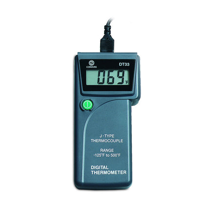 Nhiệt Kế Điện Tử Cầm Tay Comark DT33/P1 Loại J Bộ Đầu Dò Kèm Hộp Đựng, -125 Đến 500 Độ F