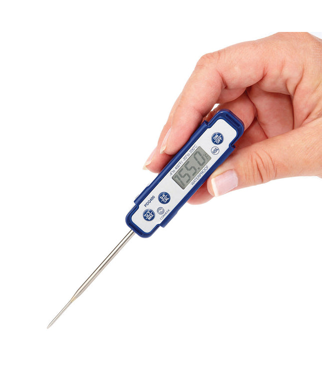 Nhiệt Kế Điện Tử Bỏ Túi Chống Nước Comark PDQ400 Que Đo 7.6 cm, -20 Đến 204 Độ C