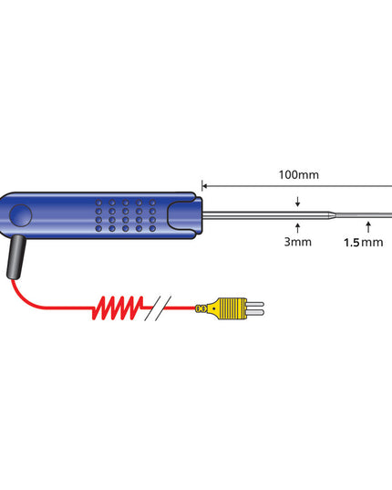 Đầu Dò Xuyên Mỏng Comark PK19M Thân 7.6 cm Đường Kính 1.6 mm