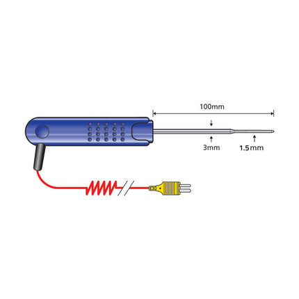 Đầu Dò Xuyên Mỏng Comark PK19M Thân 7.6 cm Đường Kính 1.6 mm