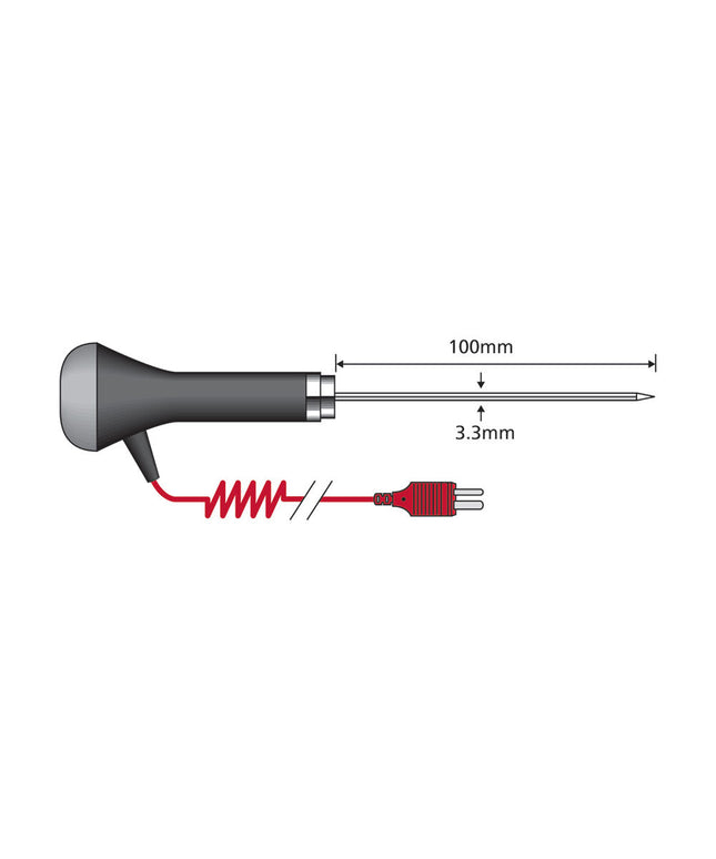 Đầu Dò Xuyên Comark PK24M/US Thân 10.2 cm Type K