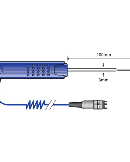 Đầu Dò Xuyên Mỏng Comark PT19L 1.6 mm Type T Thân 7.6 cm