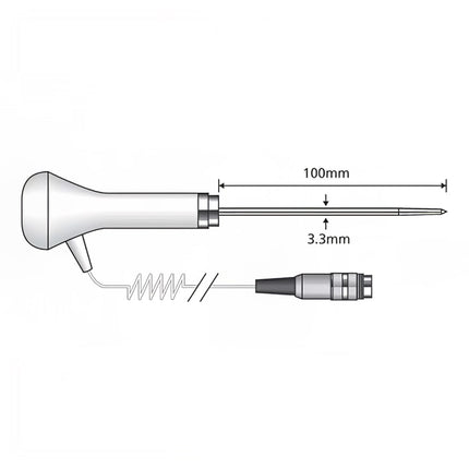 Đầu Dò Xuyên Thấu Comark PX22L/C Dây Xoắn Cho C22