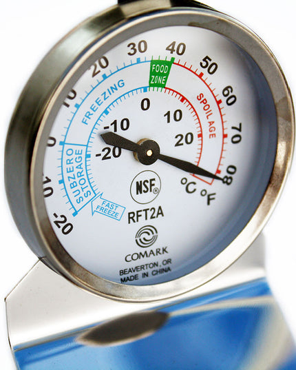 Nhiệt Kế Tủ Lạnh Tủ Đông Comark RFT2AK Inox -20 Đến 80F