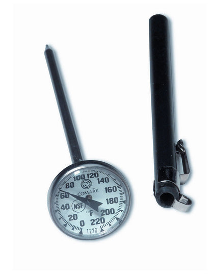 Nhiệt Kế Bỏ Túi Mặt Số Comark T220A/BOXED 2.5 cm Que Đo 12.7 cm, 0 Đến 220 Độ F