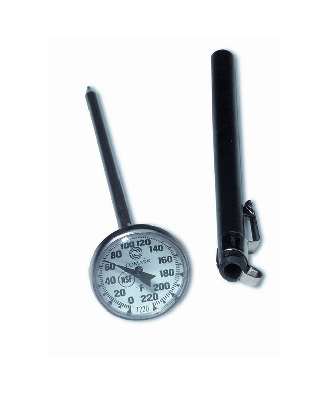 Nhiệt Kế Bỏ Túi Mặt Số Comark T220A/BOXED 2.5 cm Que Đo 12.7 cm, 0 Đến 220 Độ F
