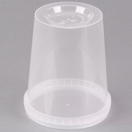 Hộp đựng thực phẩm trong mờ chống giả mạo khóa an toàn kèm nắp 946 ml - Thùng 50 bộ