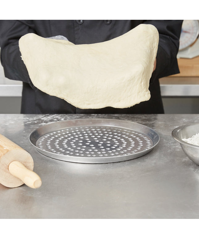 Khay nướng pizza kiểu Mỹ Metalcraft CAR12SP 30,5 cm Super đục lỗ Heavy Weight nhôm Cutter khay nướng pizza