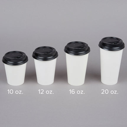 Nắp ly giấy giữ nóng có nắp gập Choice đen cho ly 296-710 ml - Thùng 1.000 cái