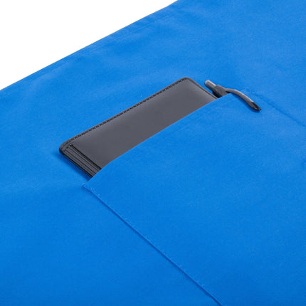 Tạp dề bistro poly-cotton màu xanh dương Intedge 96,5 x 85,1 cm