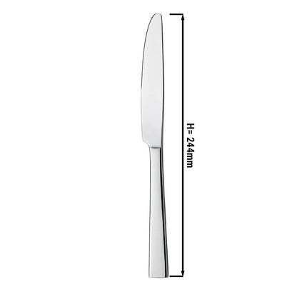 (12 Cái) Dao Ăn - GGM Gastro Luca - Thép Không Gỉ 18/0 - 244mm
