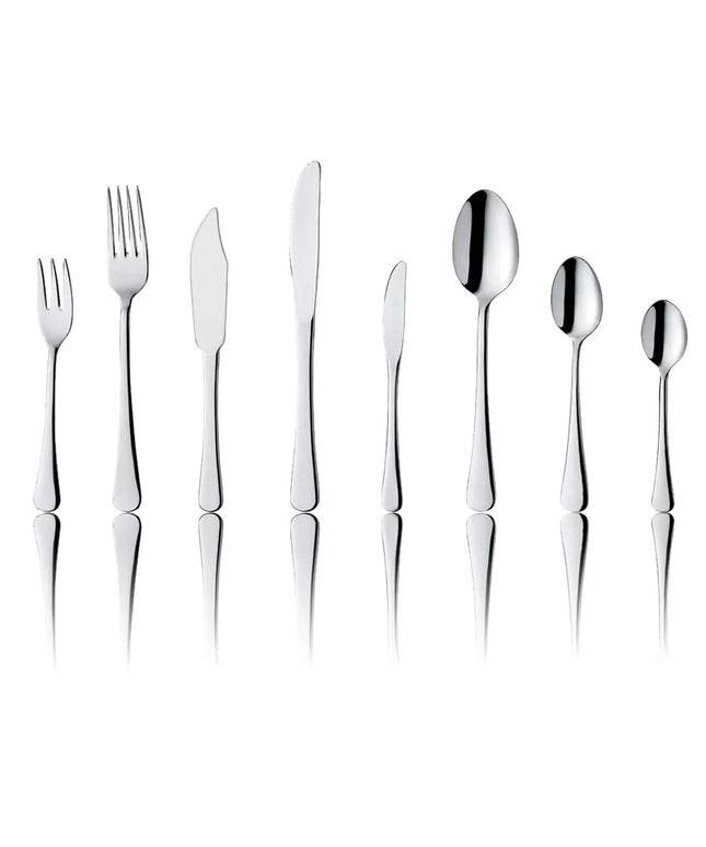 (12 Cái) Dao Ăn - GGM Gastro Mila - Thép Không Gỉ 18/10 - 221mm - Bóng Gương