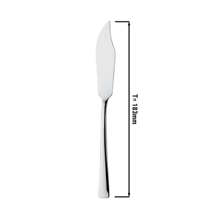 (12 Cái) Dao Cá - GGM Gastro Alessandra - Thép Không Gỉ 18/10 - 183mm