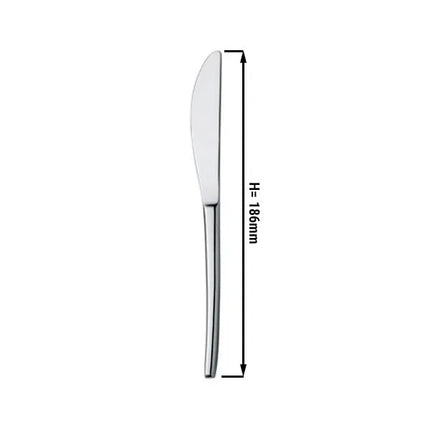 (12 Cái) Dao Tráng Miệng - GGM Gastro Aleria - Thép Không Gỉ 18/0 - 186mm