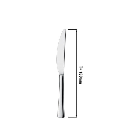 (12 Cái) Dao Tráng Miệng - GGM Gastro Alessandra - Thép Không Gỉ 18/10 - 180mm