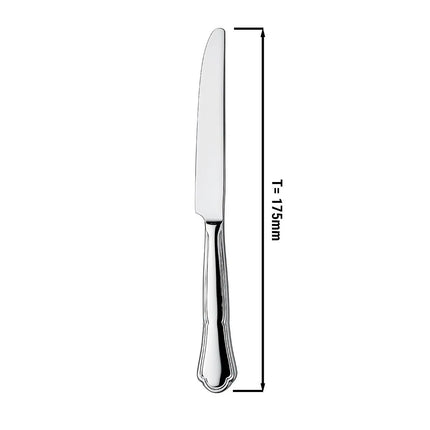 (12 Cái) Dao Tráng Miệng - GGM Gastro Vincenza - Thép Không Gỉ 18/10 - 175mm