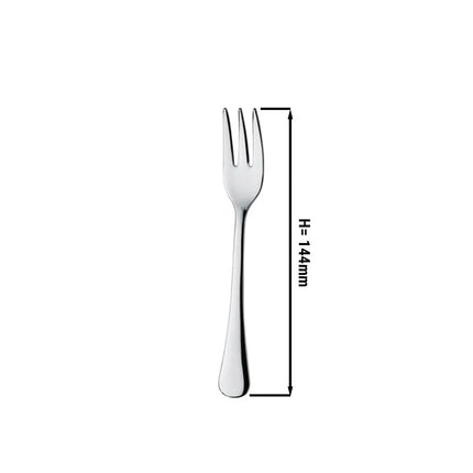 (12 Cái) Nĩa Tráng Miệng - GGM Gastro Mila - Thép Không Gỉ 18/10 - 144mm - Bóng Gương
