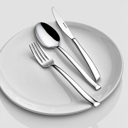 (12 Cái) Nĩa Tráng Miệng - GGM Gastro Stella - Thép Không Gỉ 18/10 - 164mm - Bóng Gương