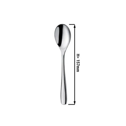 (12 Cái) Thìa Tráng Miệng - GGM Gastro Aleria - Thép Không Gỉ 18/10 - 157mm