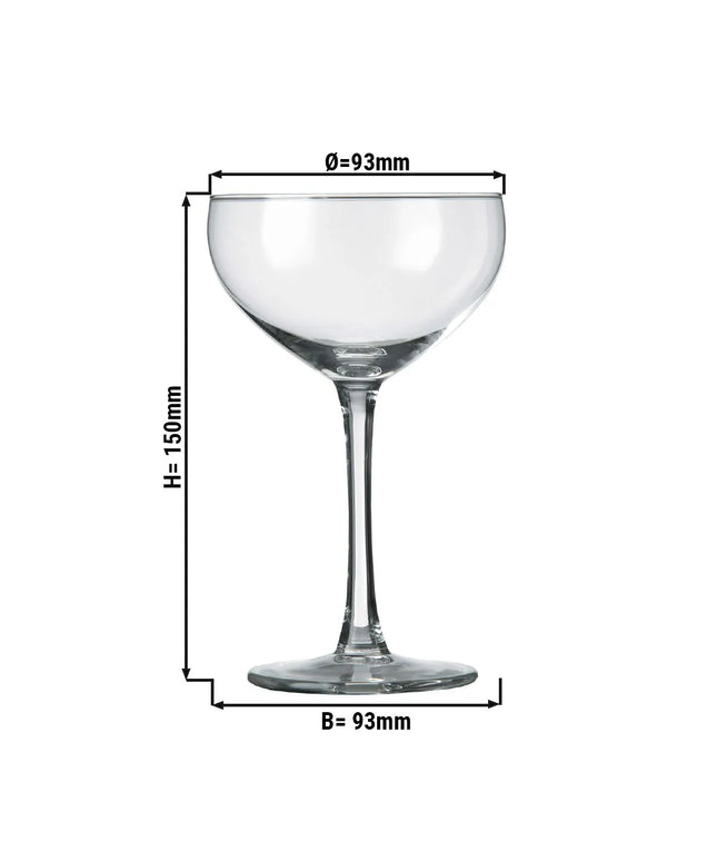 (12 pcs) Champagne bowl - GGM Gastro SPECIALS - 240 ml