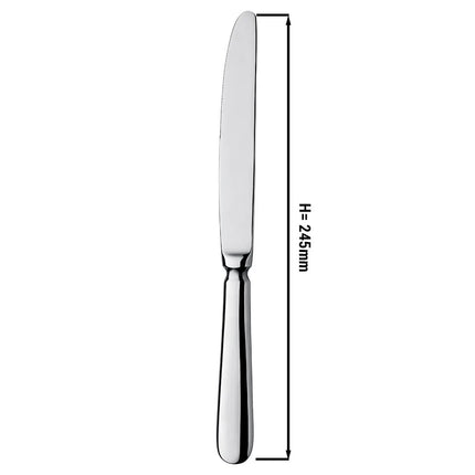 (12 pcs) Dessert knife GGM Gastro Milo - 13/0 stainless steel - 245mm
