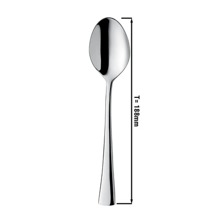 (12 pcs) Dessert spoon GGM Gastro Alessandra - 18/10 stainless steel - 188mm
