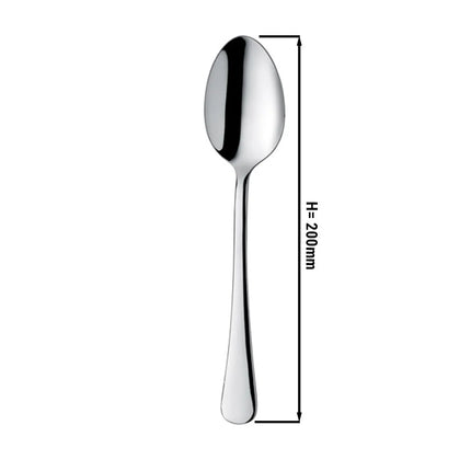 (12 pcs) Dessert spoon PREMIUM - GGM Gastro Mila - 200mm - 18/10 stainless steel