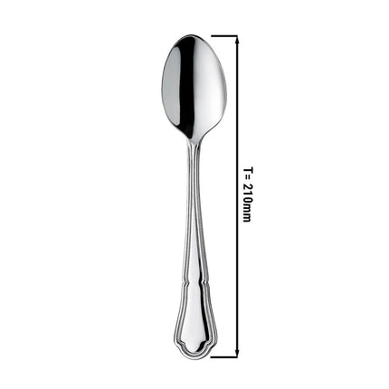 (12 pcs) Dessert spoon PREMIUM - GGM Gastro Vincenza - 18/10 stainless steel - 210mm