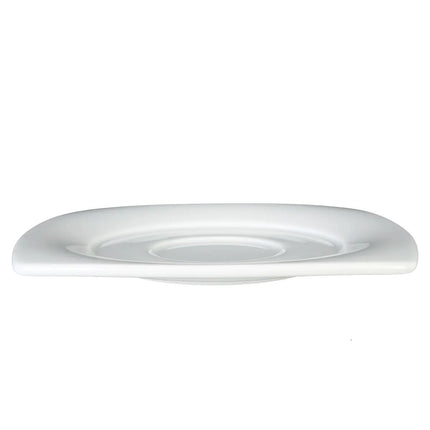 (12 pcs) SELTMANN WEIDEN | Savoy Espresso Saucer – Square – 145 mm – White Porcelain