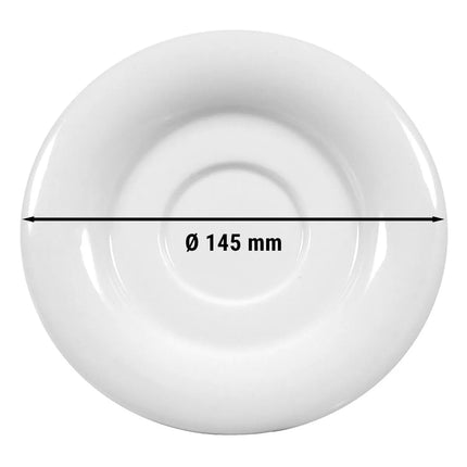 (12 pcs) SELTMANN WEIDEN | Savoy Porcelain Saucer Set – Ø 145 mm – White
