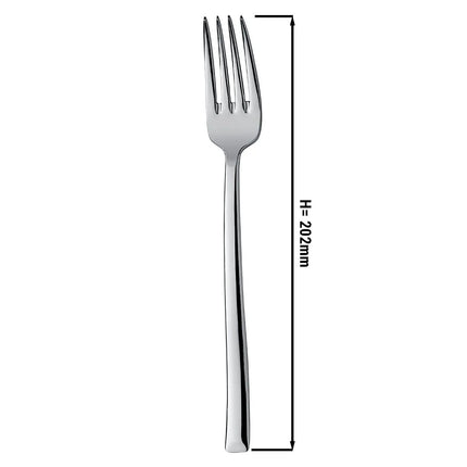 (12 pcs) Table fork - GGM Gastro Stella - 18/10 stainless steel - 202mm - Mirror
