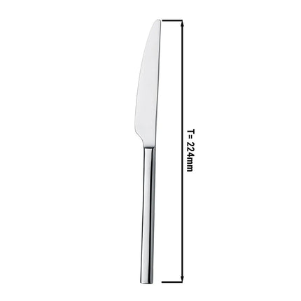 (12 pcs) Table knife GGM Gastro Giancarlo - 18/10 stainless steel - 224mm