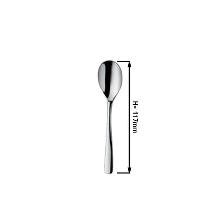 (12 pcs) Teaspoon - GGM Gastro Aleria - 18/10 stainless steel - 117mm