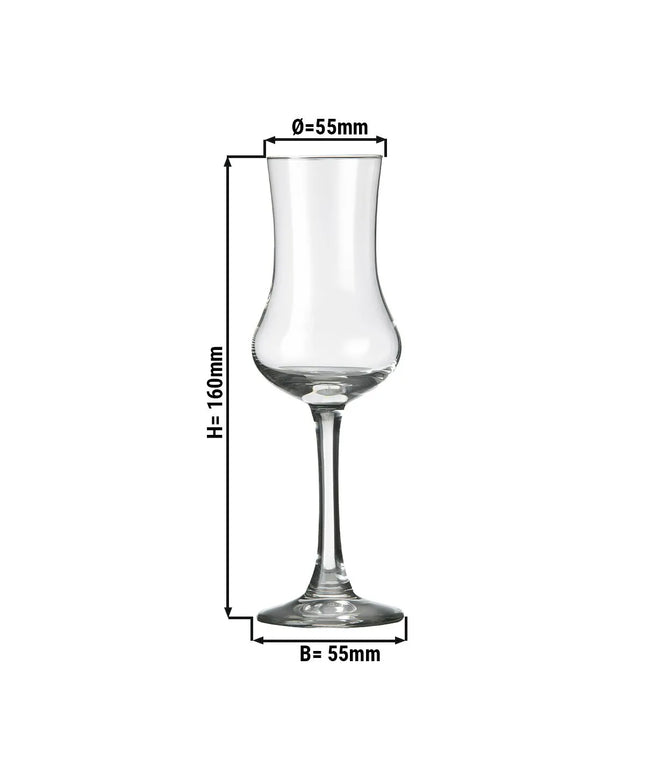 (12 pcs) Tumbler - GGM Gastro SPECIALS - 90 ml - Clear