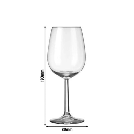 (12 pcs) Wine glass - GGM Gastro Esprit - 350 ml - Clear