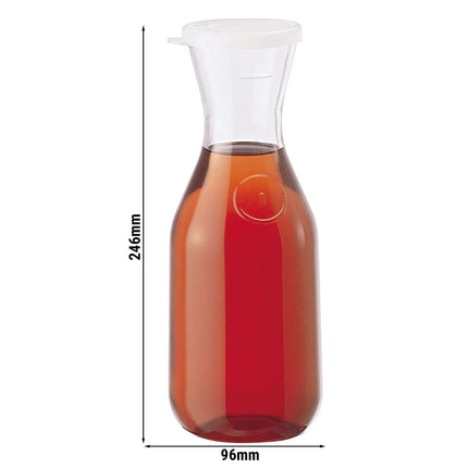 (12 pieces) CAMBRO | Camliter Beverage Carafe – 250 ml – With Lid – CAMWEAR® Polycarbonate