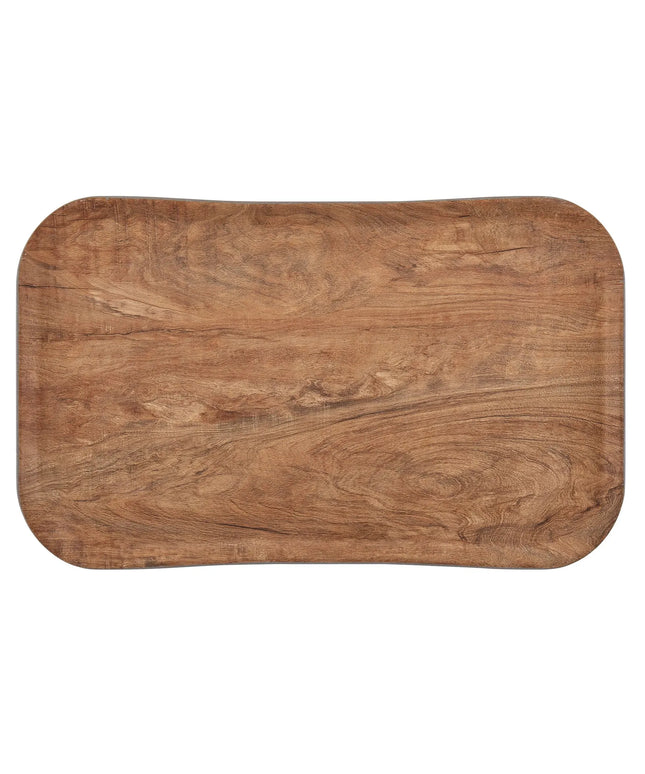 (12 pieces) CAMBRO | CENTURY™ Fibreglass Serving Tray – GN 1/1 530×325 mm – Olive Brown Wood Effect