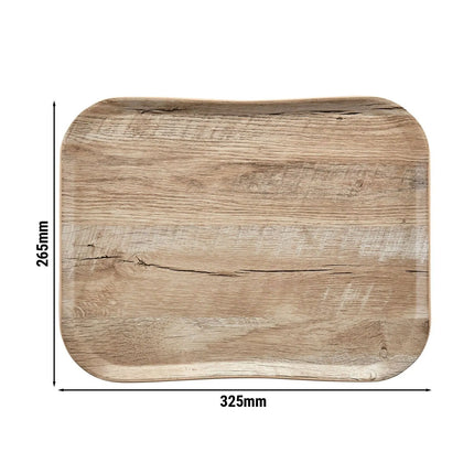 (12 pieces) CAMBRO | CENTURY™ Fibreglass Serving Tray – GN 1/2 325×265 mm – Light Oak Wood Effect