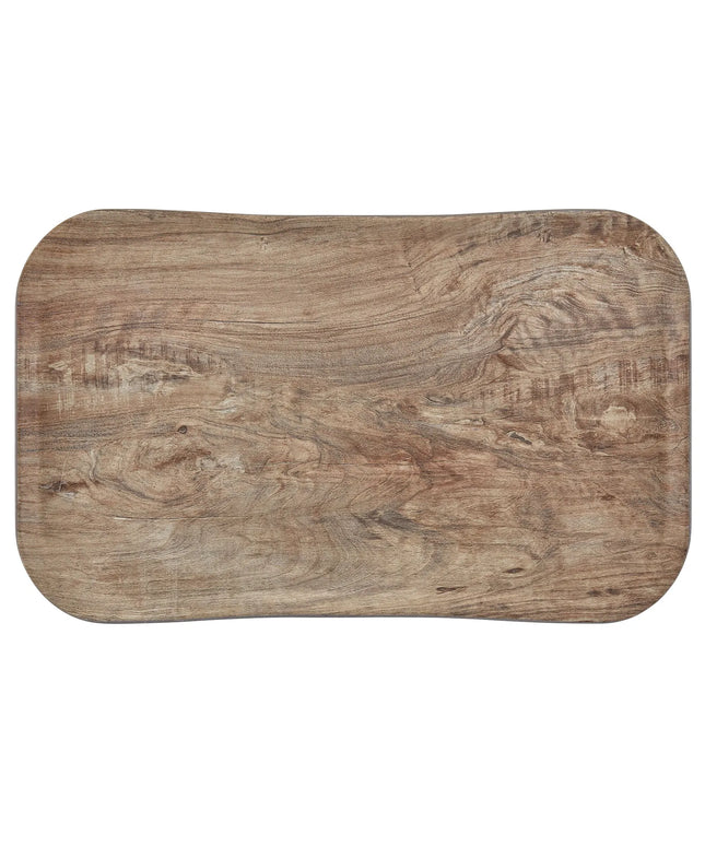 (12 pieces) CAMBRO | CENTURY™ Fibreglass Serving Tray – Light Olive Wood Effect – GN 1/1 530×370 mm