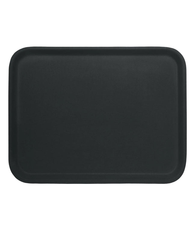 (12 pieces) CAMBRO | KORFU - Laminated tray - rectangular - 360x460mm - with non-slip rubber surface - black on grey