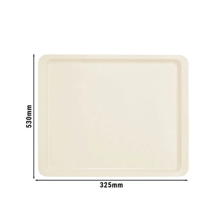 (12 pieces) CAMBRO | Polyester Versa Cafeteria Tray – GN 1/2 – Pearl White – 325×265 mm