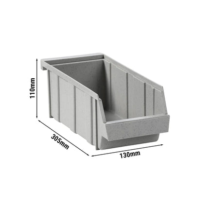 (12 pieces) CAMBRO | Versa Organizer - brown container - 130x305x110mm - speckled gray