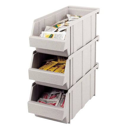 (12 pieces) CAMBRO | Versa Organizer - brown container - 130x305x110mm - speckled gray
