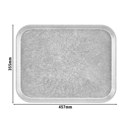 (12 pieces) CAMBRO | Versa Polyester Canteen Tray – Rectangular – 457×355mm – Light Grey