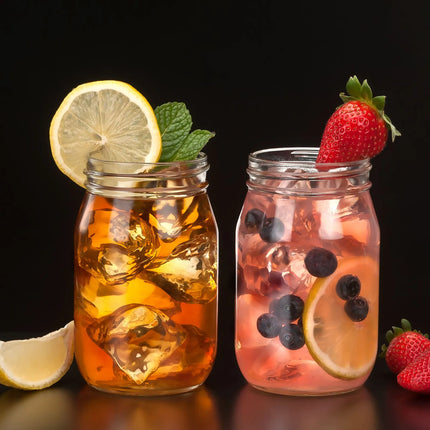 (12 pieces) LIBBEY | DRINKING JARS - Drinking cup - 473ml