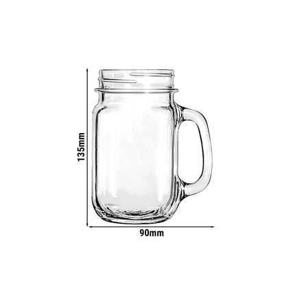 (12 pieces) LIBBEY | DRINKING JARS - Drinking cup - 488ml