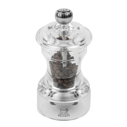 (12 pieces) PEUGEOT | BISTRO HORECA Pepper Mill – Clear Acrylic – 100 mm