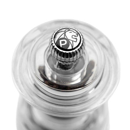 (12 pieces) PEUGEOT | BISTRO HORECA Pepper Mill – Clear Acrylic – 100 mm